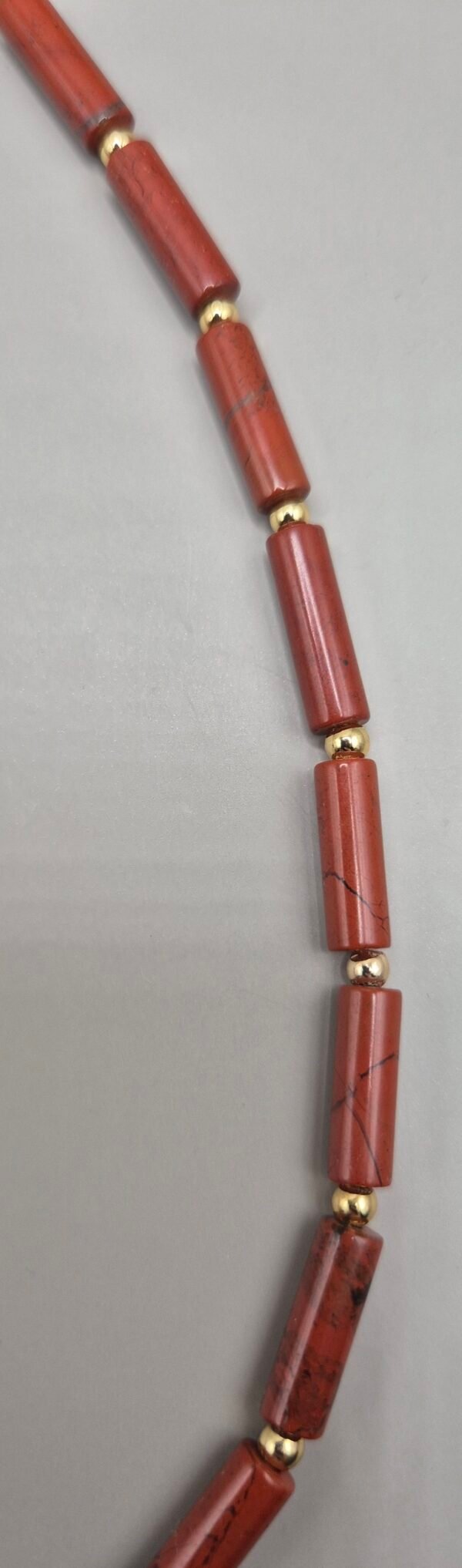 collier jaspe rouge